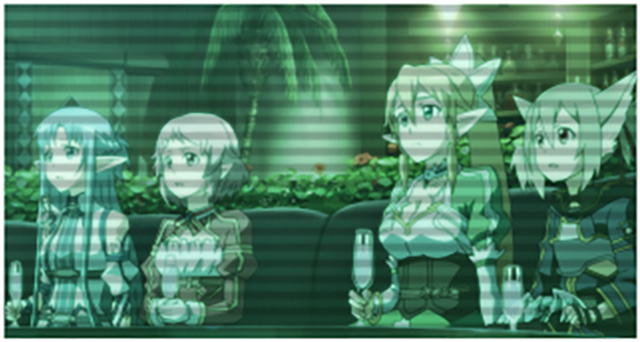 スロット ソードアート・オンラインII 【立ち回り】遊技履歴画面のキャラクター(ゲーム数モード・GGOモード示唆) 画像4